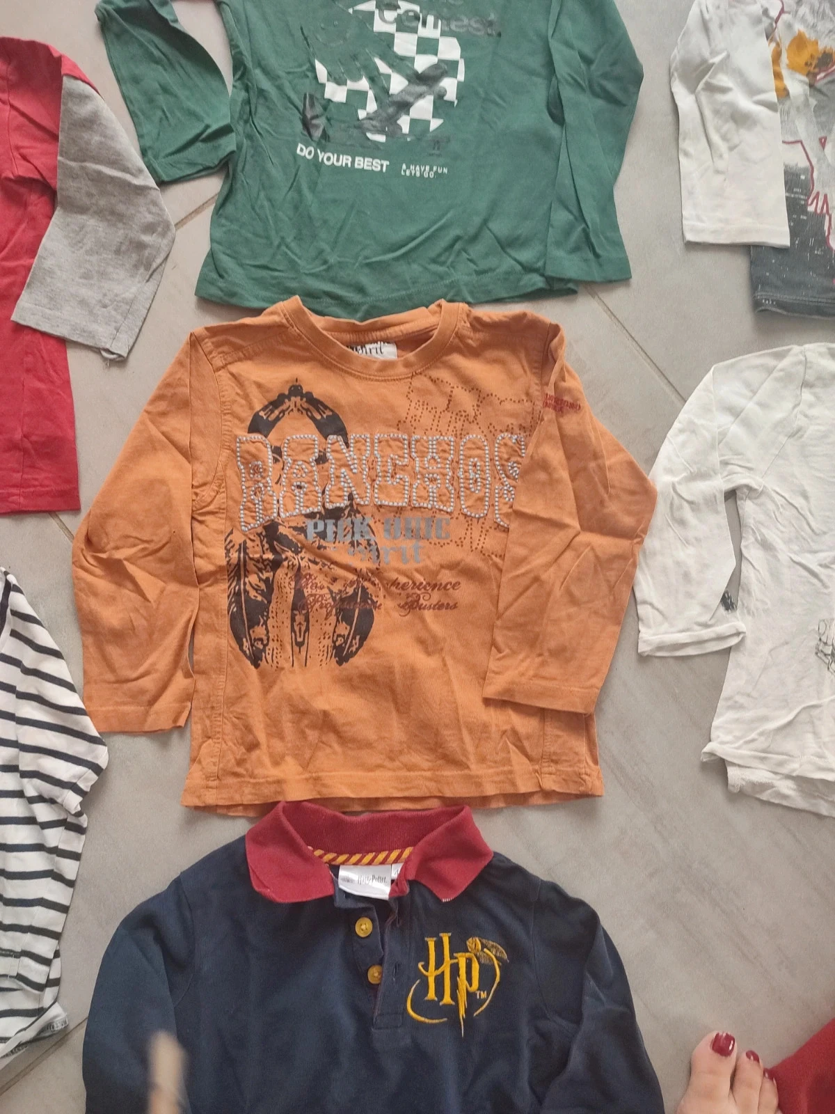 Lot of long-sleeve t-shirts for 4-year-old boys – photo 9
